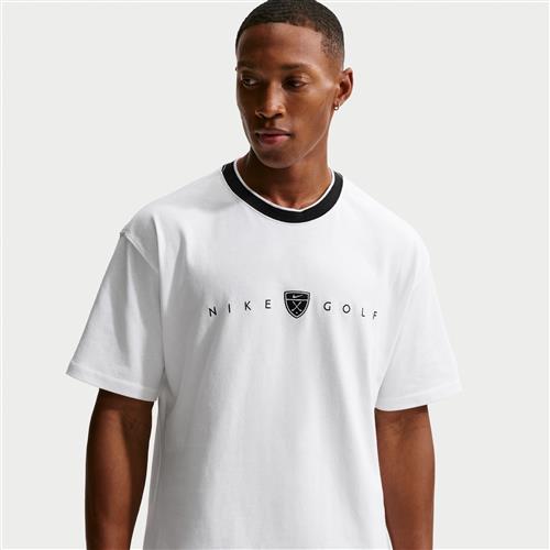 Nike Golf-T-shirt med løs pasform til mænd - hvid