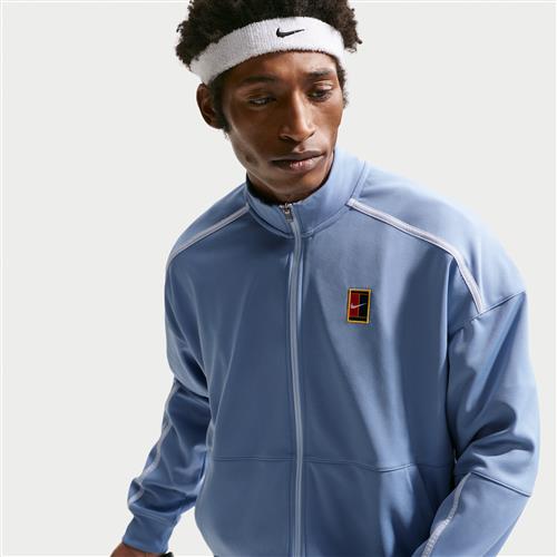 NikeCourt Heritage-tennisjakke til mænd - blå