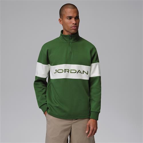 Jordan Sport Dri-FIT-golftrøje med 1/4 lynlås til mænd - grøn