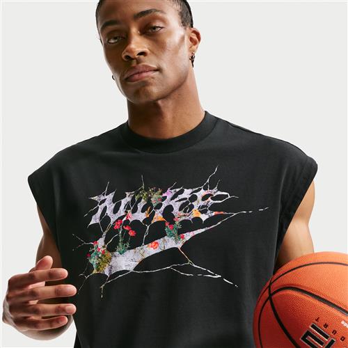Ærmeløs Nike Standard Issue Dri-FIT-basketballtop til mænd - sort