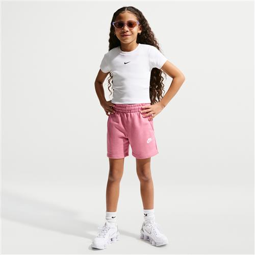 Nike Club Fleece-shorts (13 cm) i french terry til større børn (piger) - Pink