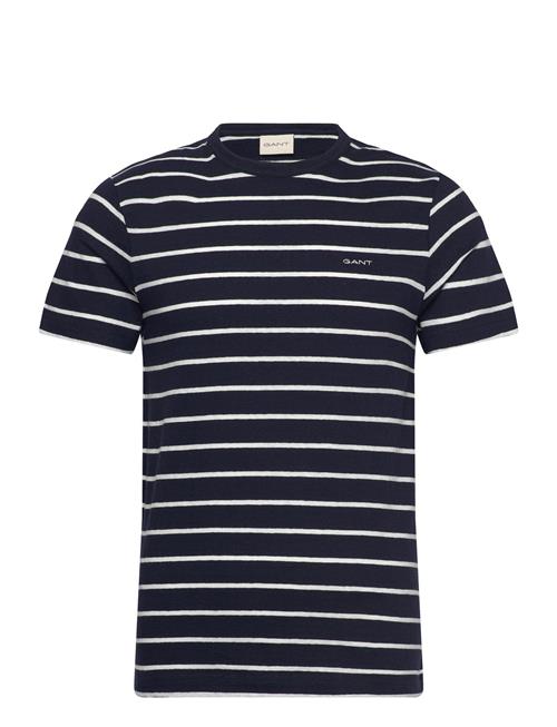GANT | Cotton Linen Stripe Ss T-Shirt | M