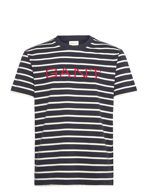 GANT | Graphic Striped Ss T-Shirt | S