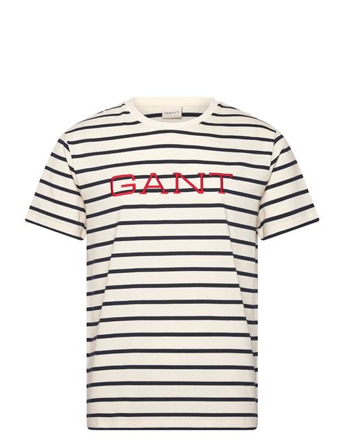 GANT | Graphic Striped Ss T-Shirt | XXXL