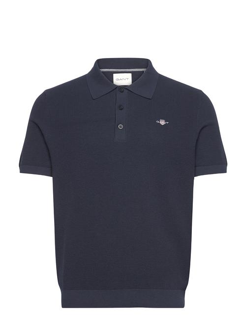GANT | Micro Textured Cotton Ss Polo | S