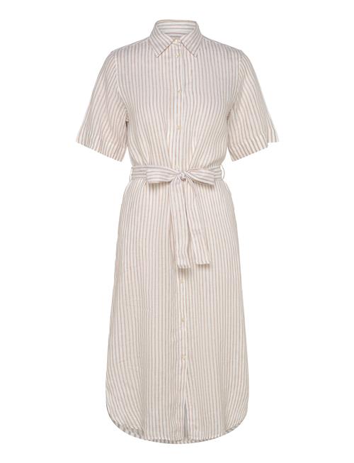 GANT | Reg Linen Striped Shirt Dress | 34