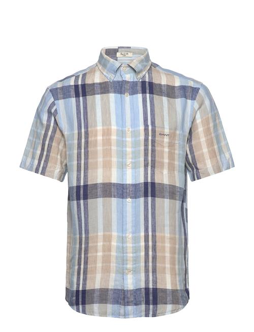 GANT | Reg Linen Madras Ss Shirt | S
