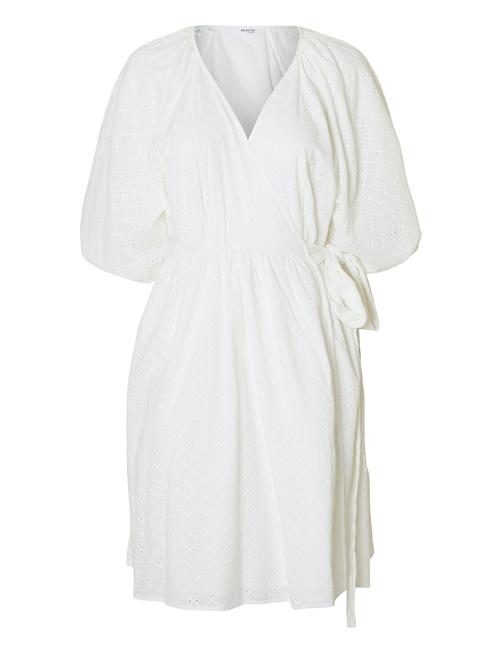 Selected | Slfhannah 2/4 Short Wrap Broderi Dress D | 36