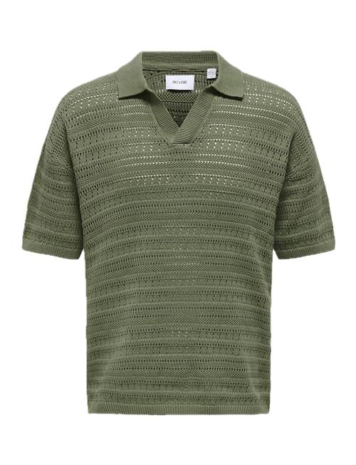 ONLY & SONS | Onsgrayson Ds 5 Chochet Polo Knit Noos | XXL