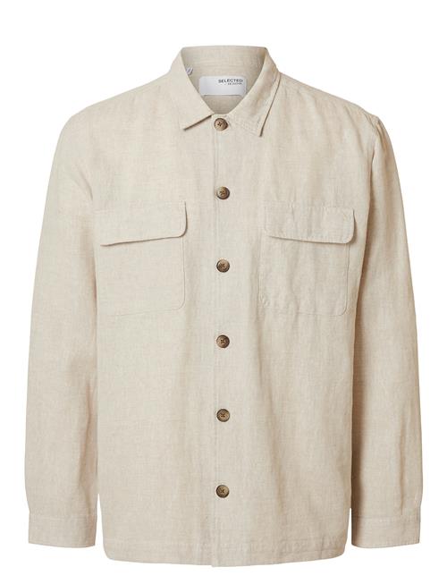 Selected | Slm-Leroy Linen Blend Overshirt Ls Noos | XXL