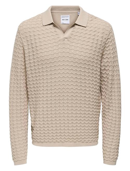 ONLY & SONS | Onsantonio Ls 12 Resort Crochet Polo | S