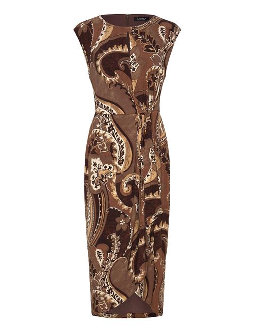 Lauren Ralph Lauren | Paisley Stretch Jersey Tie-Front Dress | 34