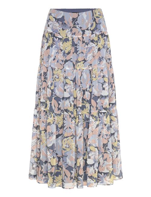 Lauren Ralph Lauren | Floral Crinkle Georgette Tiered Skirt | 36