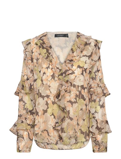Lauren Ralph Lauren | Floral Ruffle-Trim Georgette Blouse | S
