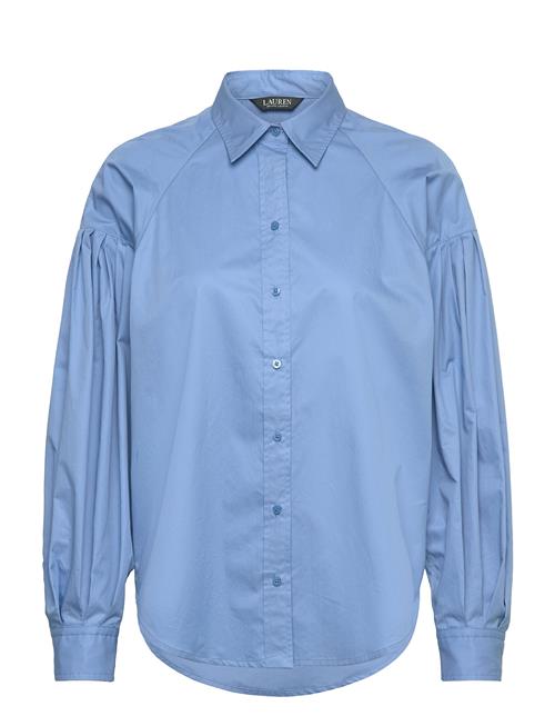 Lauren Ralph Lauren | Cotton Poplin Blouson-Sleeve Shirt | M