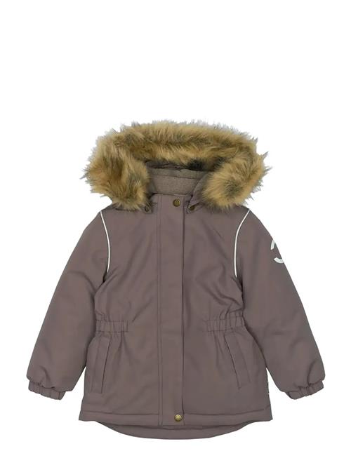 mikk-line | Winter Jacket Waist Solid W. Fake F | 110