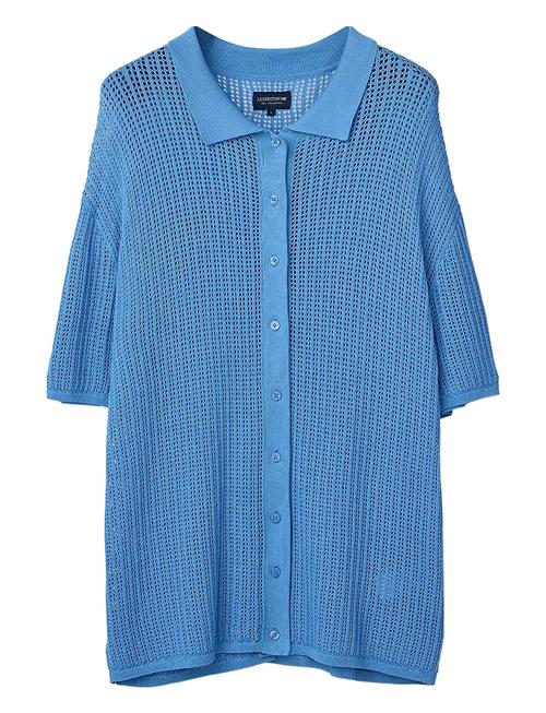 Lexington Clothing | Oversized Pointelle Knitted Short Sleeve Shirt | XS