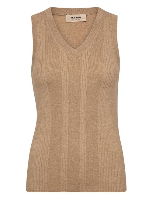MOS MOSH | Mmrelena Tani Rib V-Neck Tank Top | M