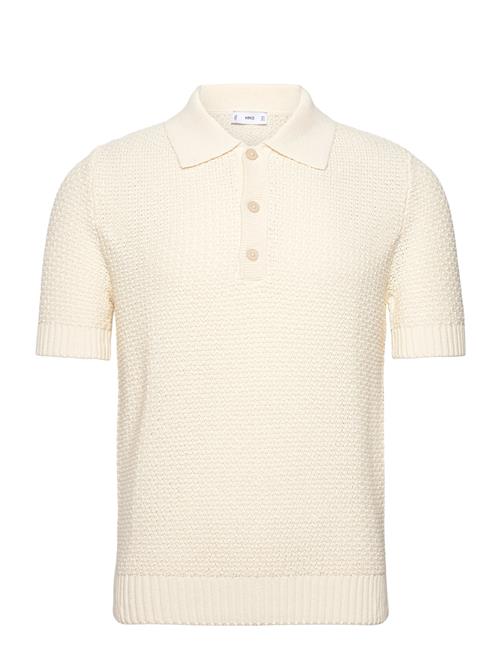 Mango | Openwork Cotton Knitte Polo Shirt | L