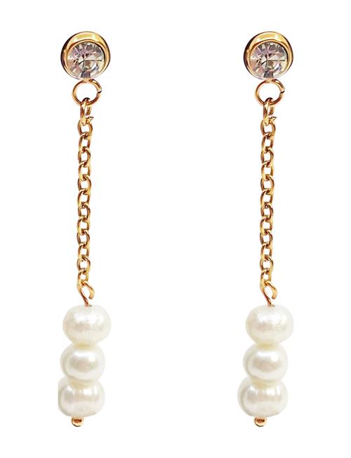Pipol's Bazaar | Mint Trio Pearl Dangle Ear | ONE SIZE