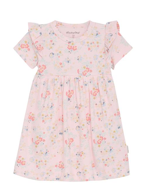 Minymo | Dress Ss Aop Rib | 80