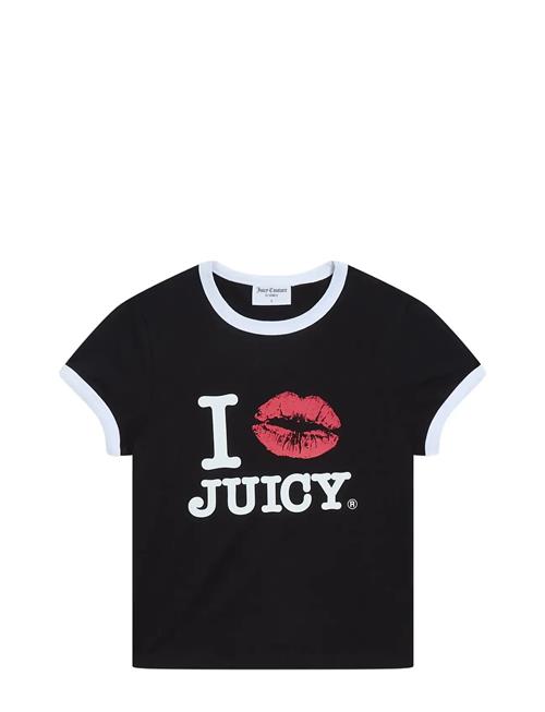Juicy Couture | I ‘Kiss’ Jc Fitted Ringer Tee | L