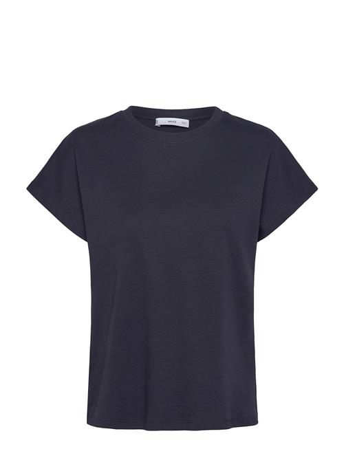 Mango | Rounded Neck Cotton T-Shirt | XS