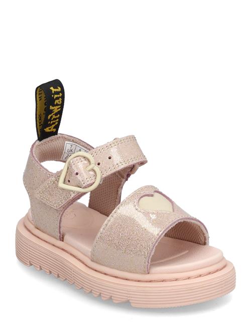 Dr. Martens | Marlowe Hearts T Powder Pink+Cloud Cream Nebula Glitter+Classic Nappa | 23