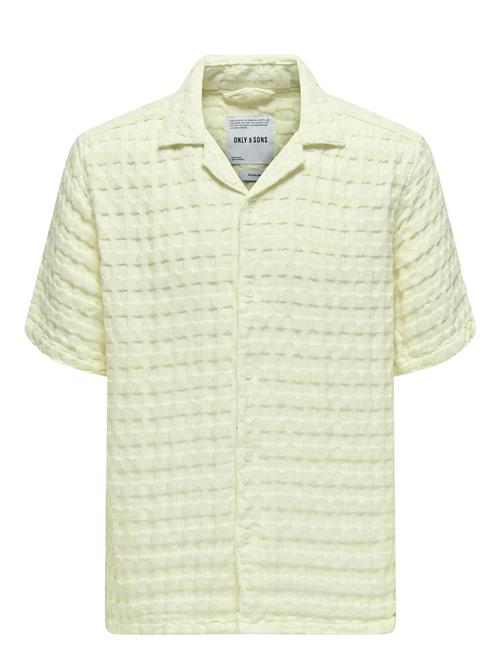 ONLY & SONS | Onsbraddock Reg Ss Resort Waffle Shirt | XL