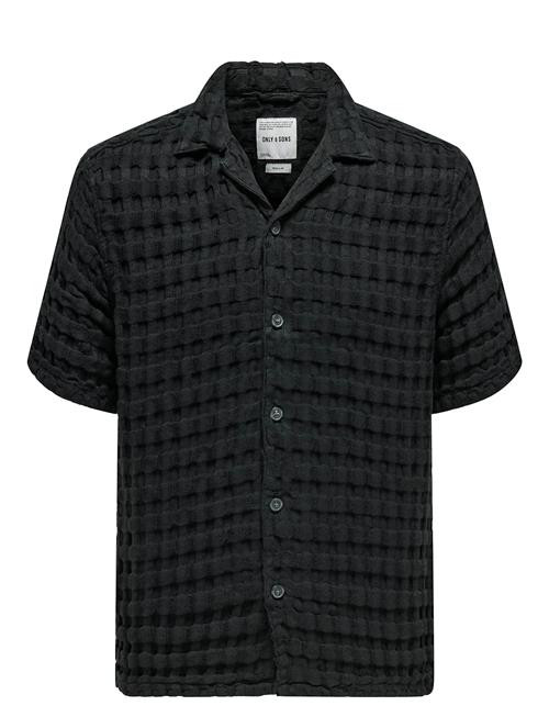 ONLY & SONS | Onsbraddock Reg Ss Resort Waffle Shirt | XL