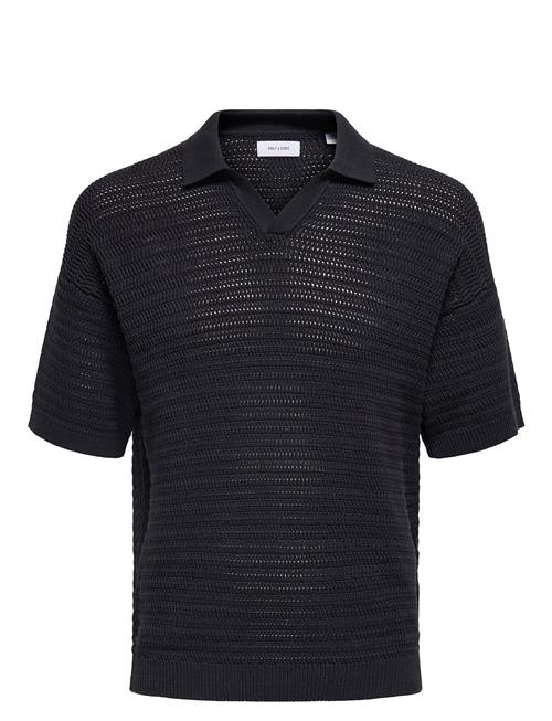 ONLY & SONS | Onsthiago Ds 7 Ss Resort Crochet Polo | XXL