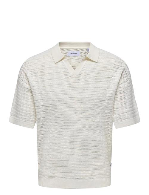 ONLY & SONS | Onsthiago Ds 7 Ss Resort Crochet Polo | XXL