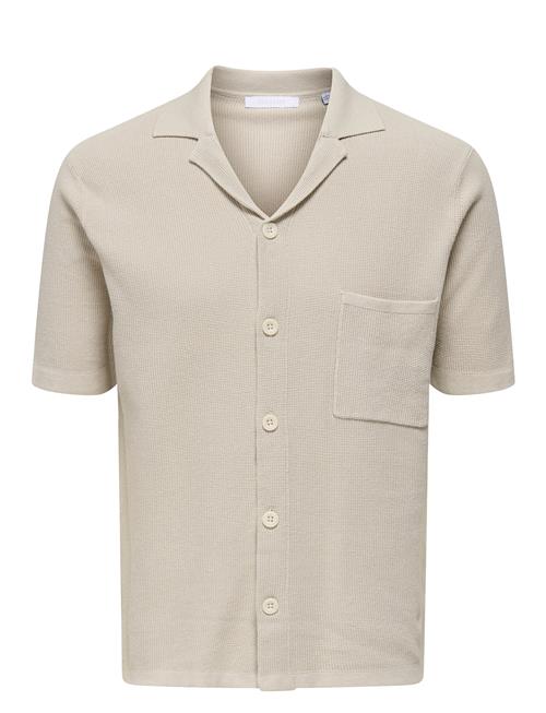 ONLY & SONS | Onstony Reg 12 Ss Waffle Shirt Knit | XL