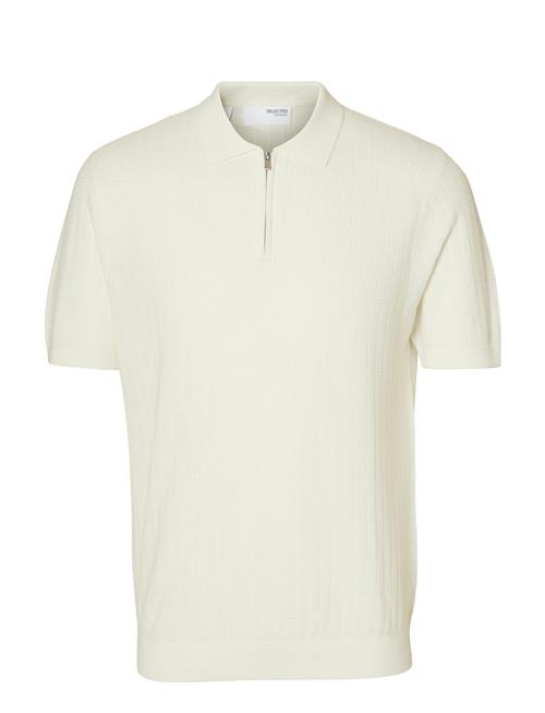 Selected | Slmcran Ss Knit Structure Zip Polo Noos | XXL