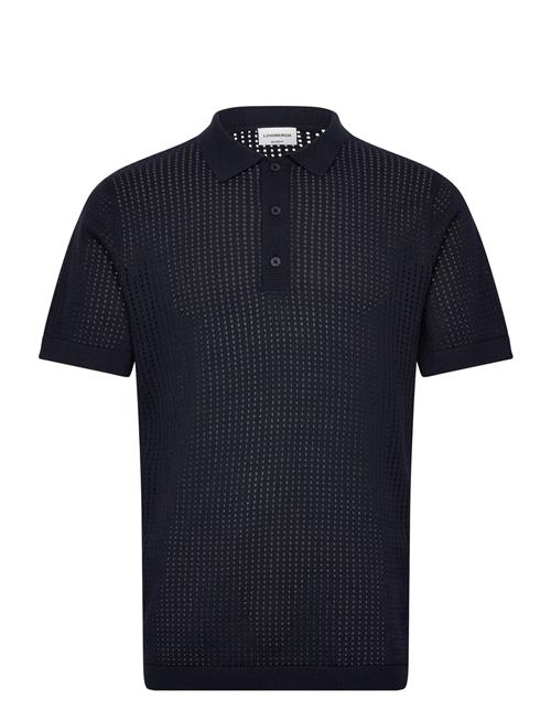 Lindbergh | Crochet Knitted S/S V-Neck Polo | XL