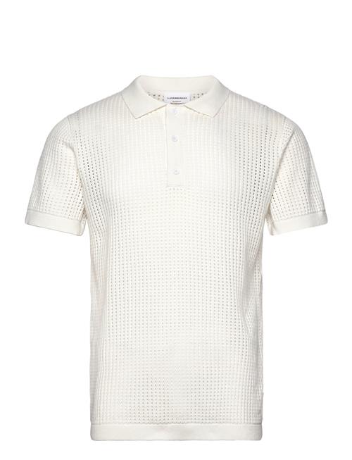 Lindbergh | Crochet Knitted S/S V-Neck Polo | L