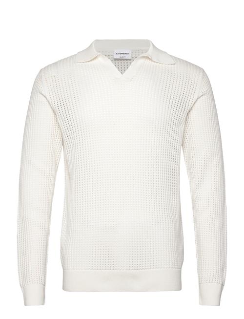 Lindbergh | Crochet Knit L/S V-Neck Polo | L