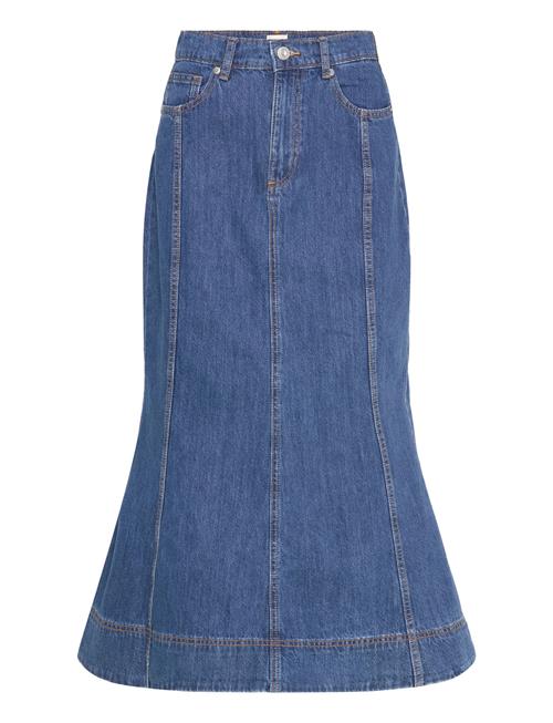 French Connection | Denver Denim Flare Midi Skirt | 38