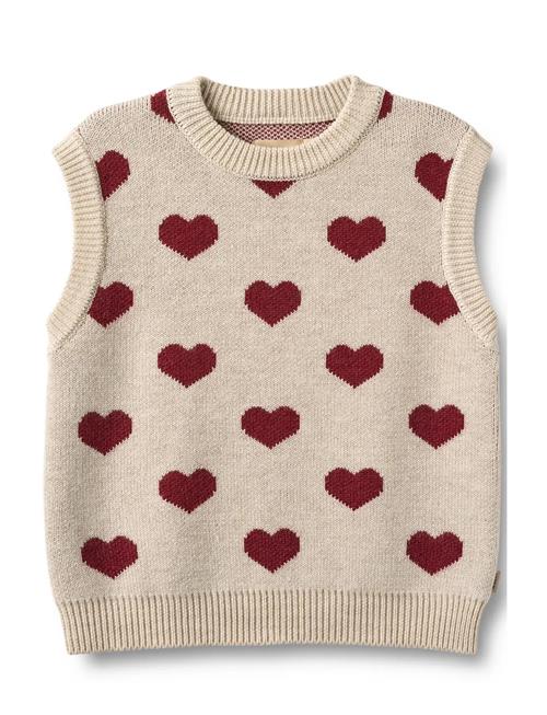 Wheat | Jacquard Vest Gaby | 116