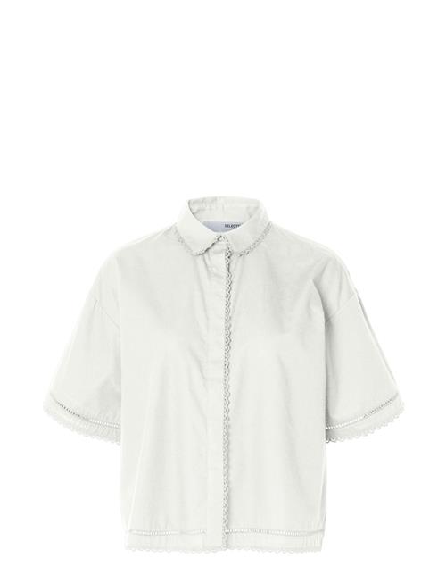 Selected | Slfnovi Ss Crochet Detail Shirt B | 42