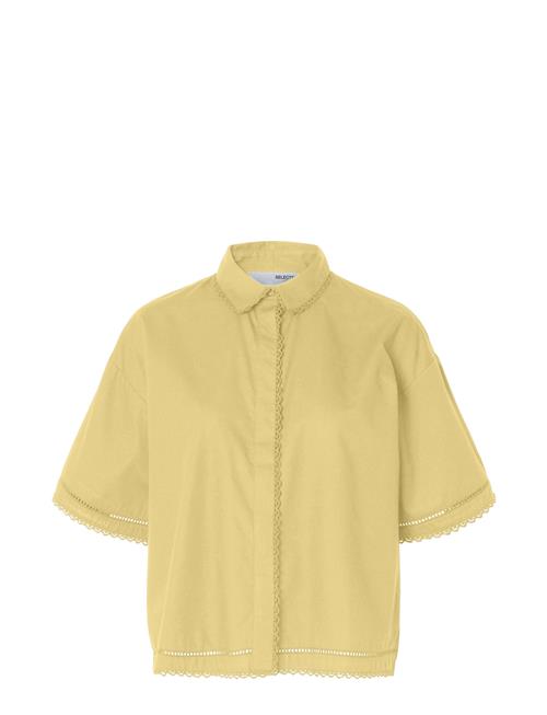 Selected | Slfnovi Ss Crochet Detail Shirt B | 38
