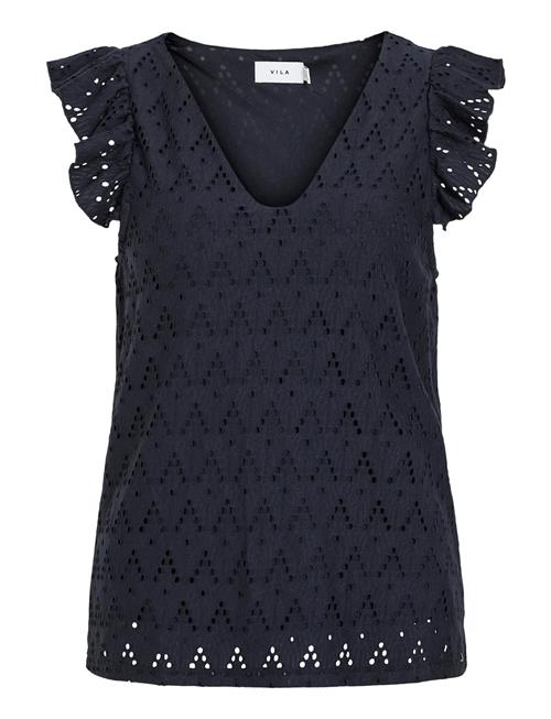 Vila | Viamalina V-Neck C/S Top/Pb | XS