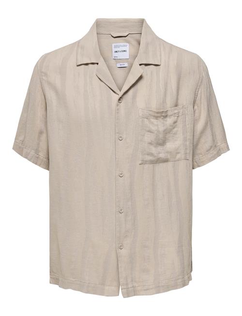 ONLY & SONS | Onsrobert Ss Resort Linen Shirt 0253 | XL