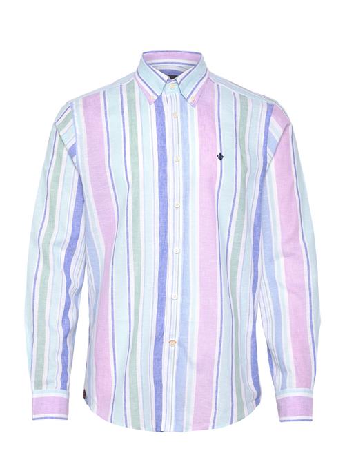 Morris | Happy Linen Stripe Shirt-Classic Fit | M