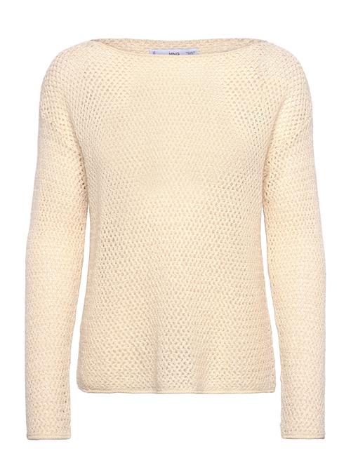 Mango | Openwork Knitted Boat-Neck Sweater | XS