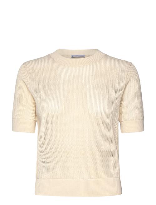 Mango | Short-Sleeved Openwork Knitted Sweater | S