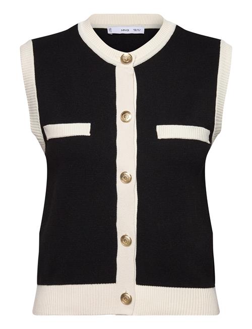 Mango | Knitted Waistcoat With Contrast Piping | XS