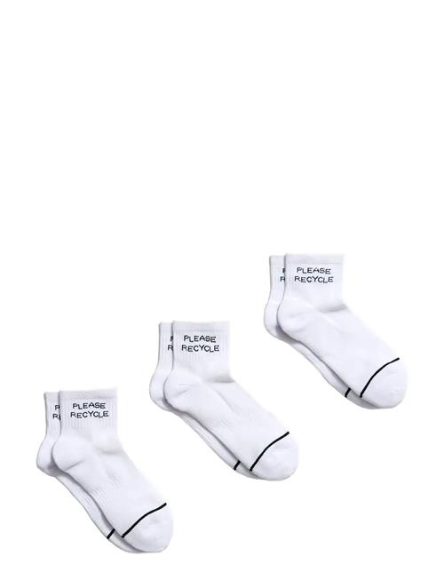 Girlfriend Collective | Please Recycle Quarter Crew Sock | ONE SIZE
