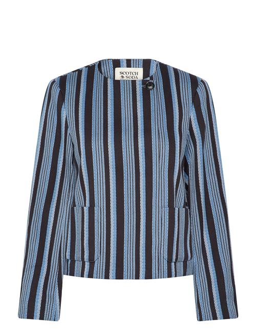 Scotch & Soda | Textured Stripe Casual Blazer | XS