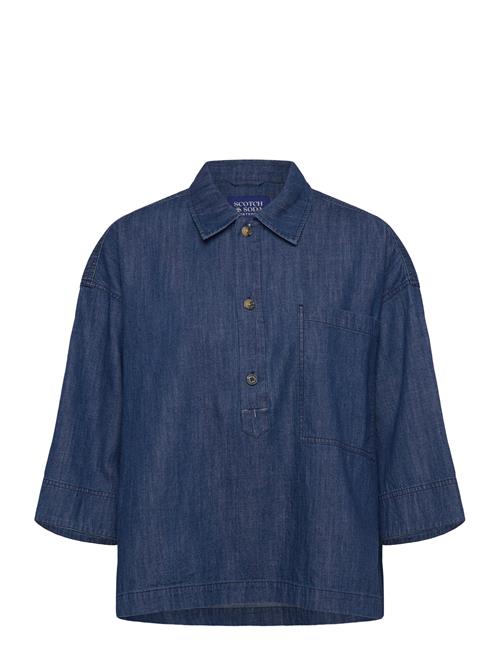 Scotch & Soda | Lightweight Denim Popover Shirt | 38